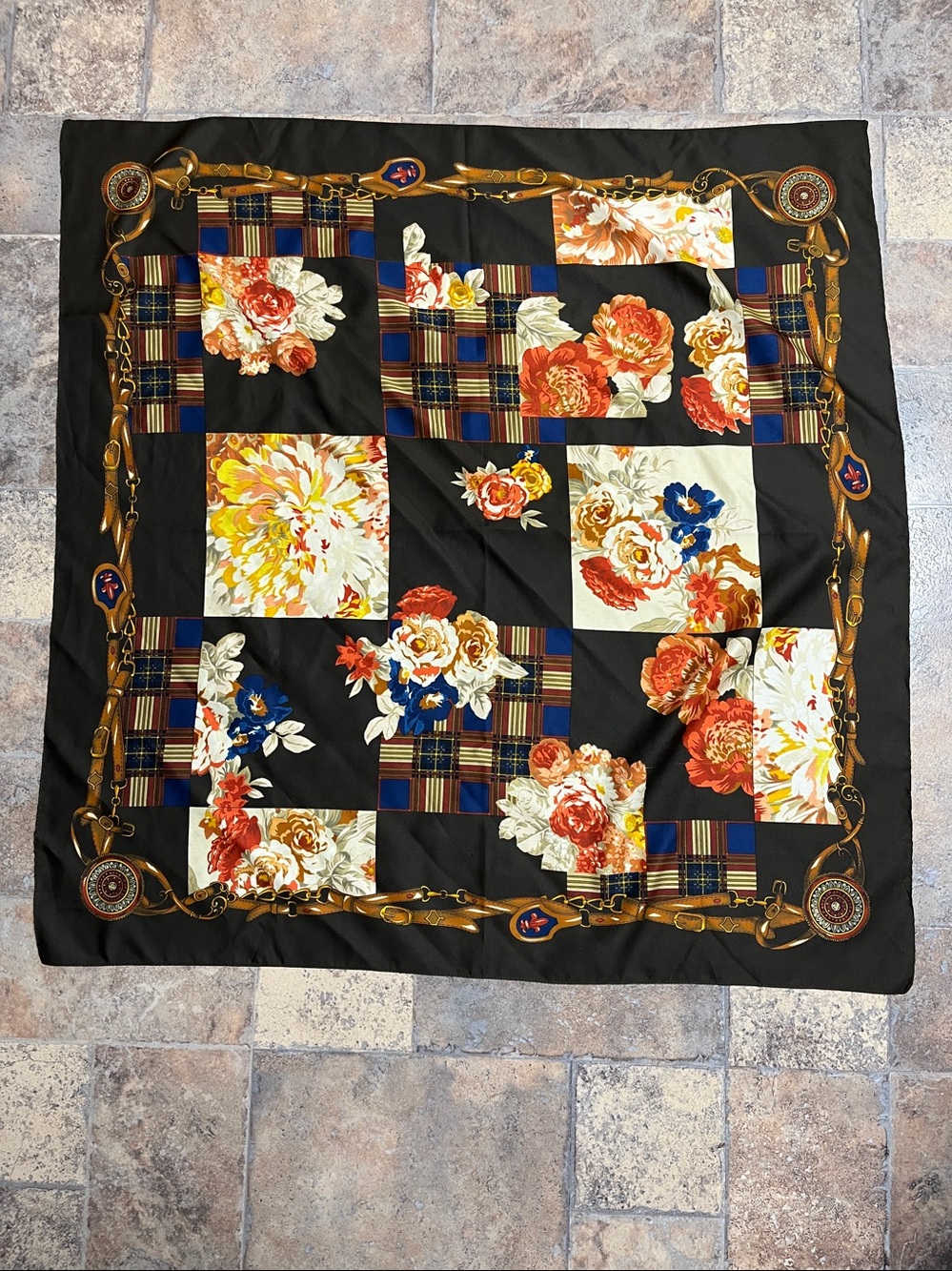 Vintage Foral Scarf large